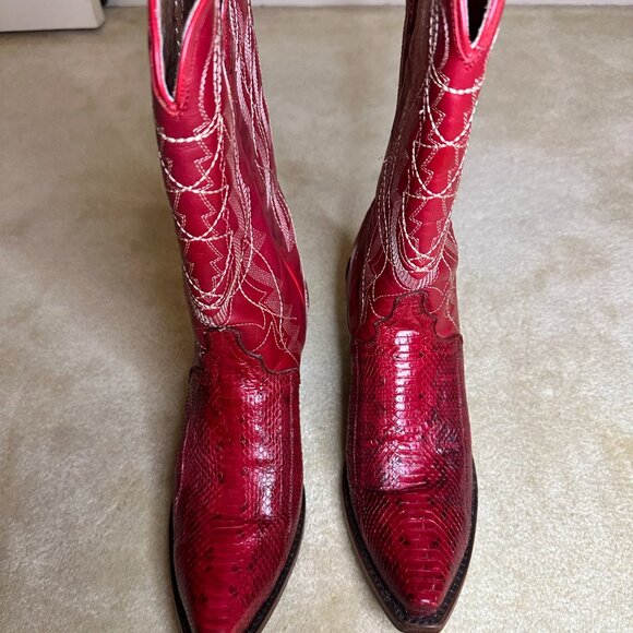 Women's Red Dan Post Boots - size 7 - Picture 2 of 12